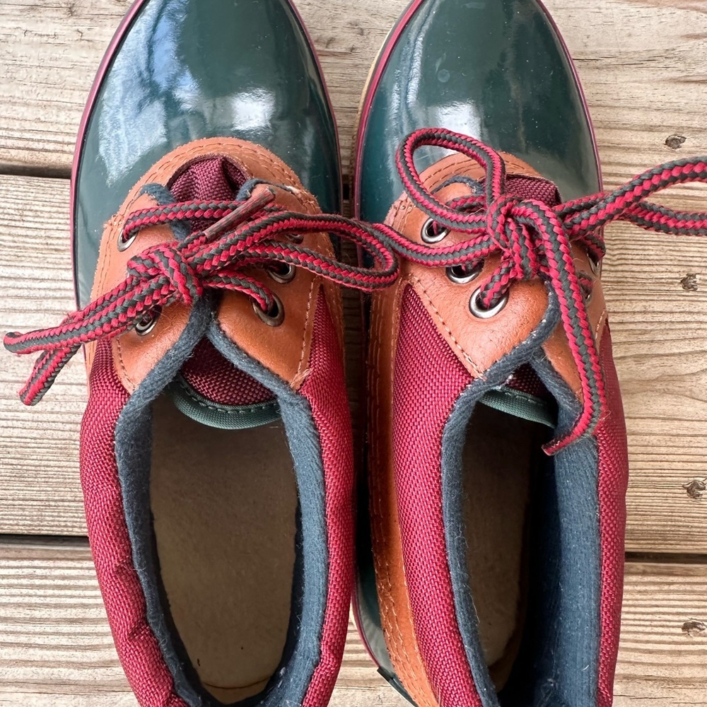 Woodstock Waterproof Green and Brown Duck Boots - Picture 7 of 10